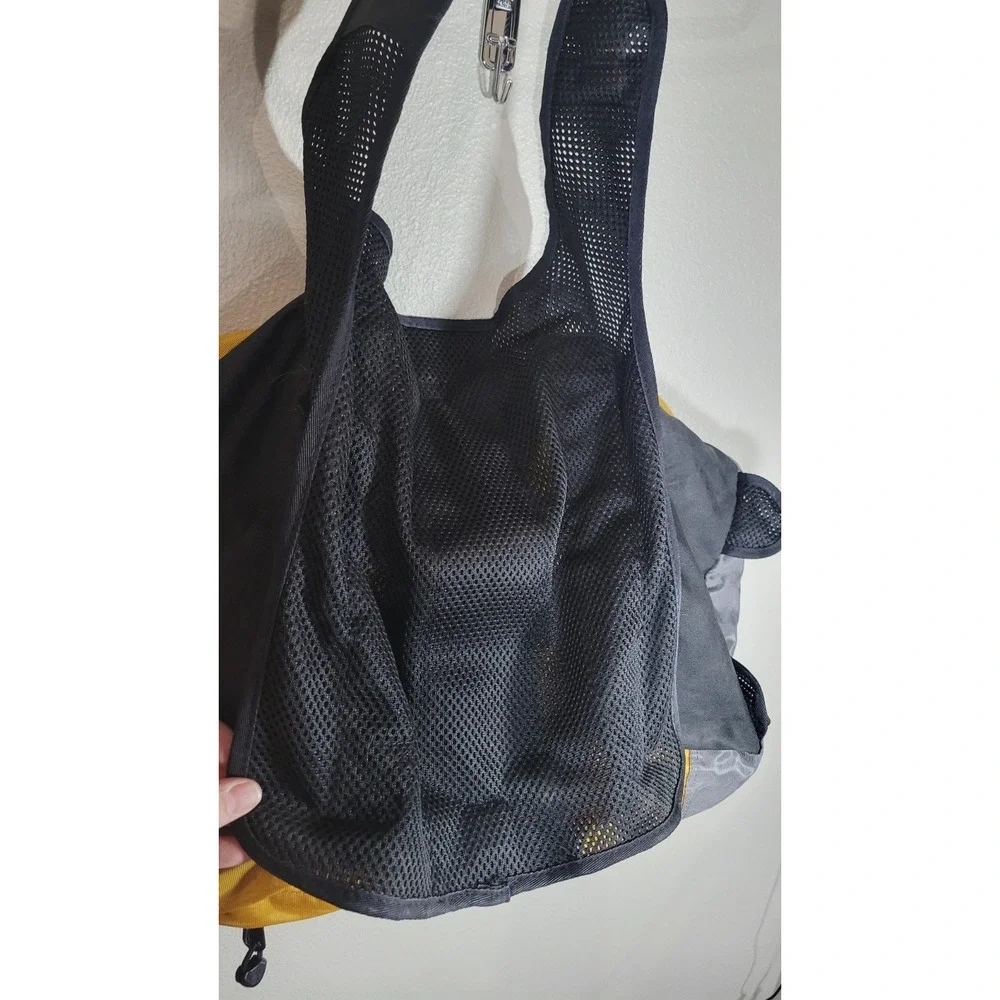 REI Adventure Dog Backpack Harness‎ Yellow Gray Pack Size Large L